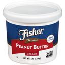 Fisher Natural Creamy Peanut Butter, 80 Ounce -- 3 per case.