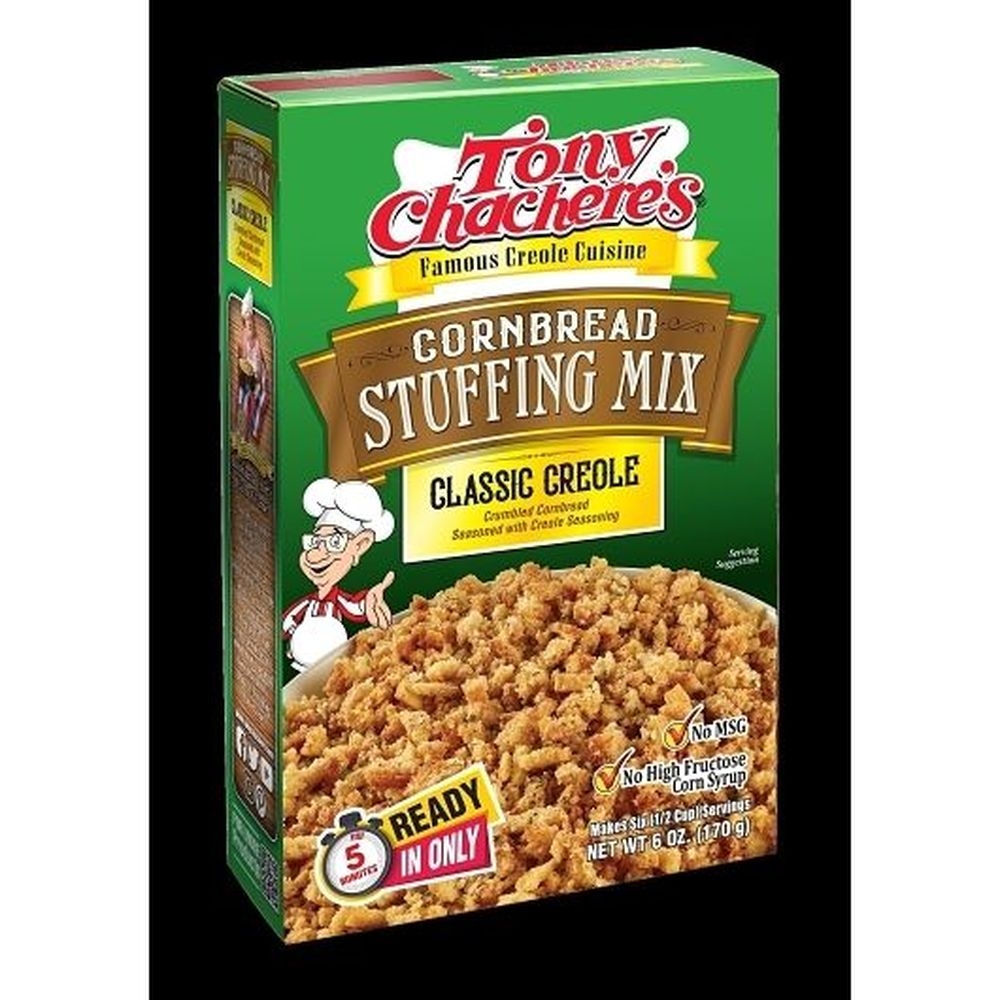 Tony Chacheres Classic Cornbread Stuffing Mix, 6 Ounce -- 8 per case