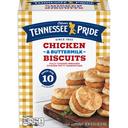 Odom Tennessee Pride Breaded Chicken Biscuit, 16.3 Ounce - 10 per pack -- 4 packs per case.