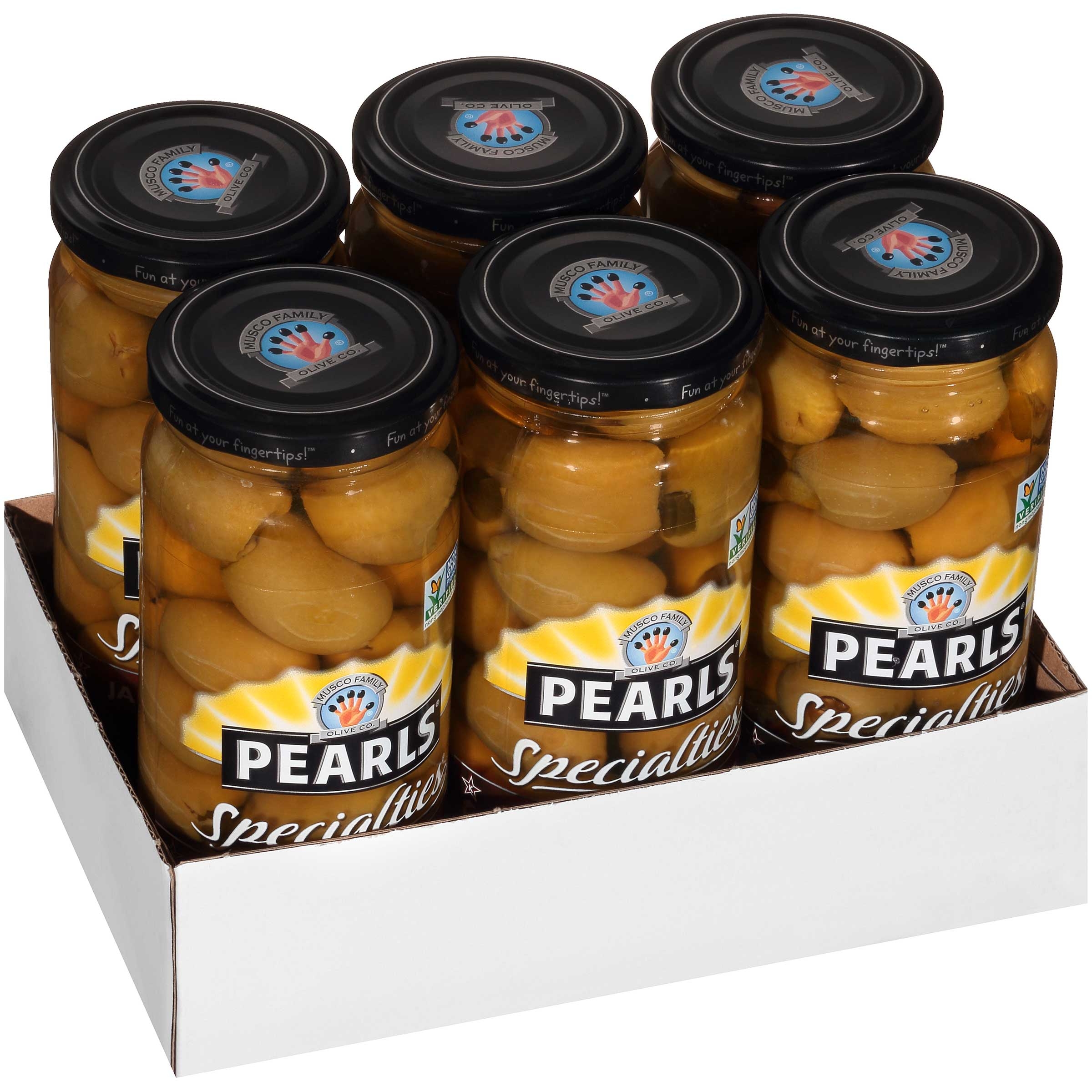 Pearls Specialties Jalapeno Stuffed Queen Olives, 7 Ounce -- 6 per case.