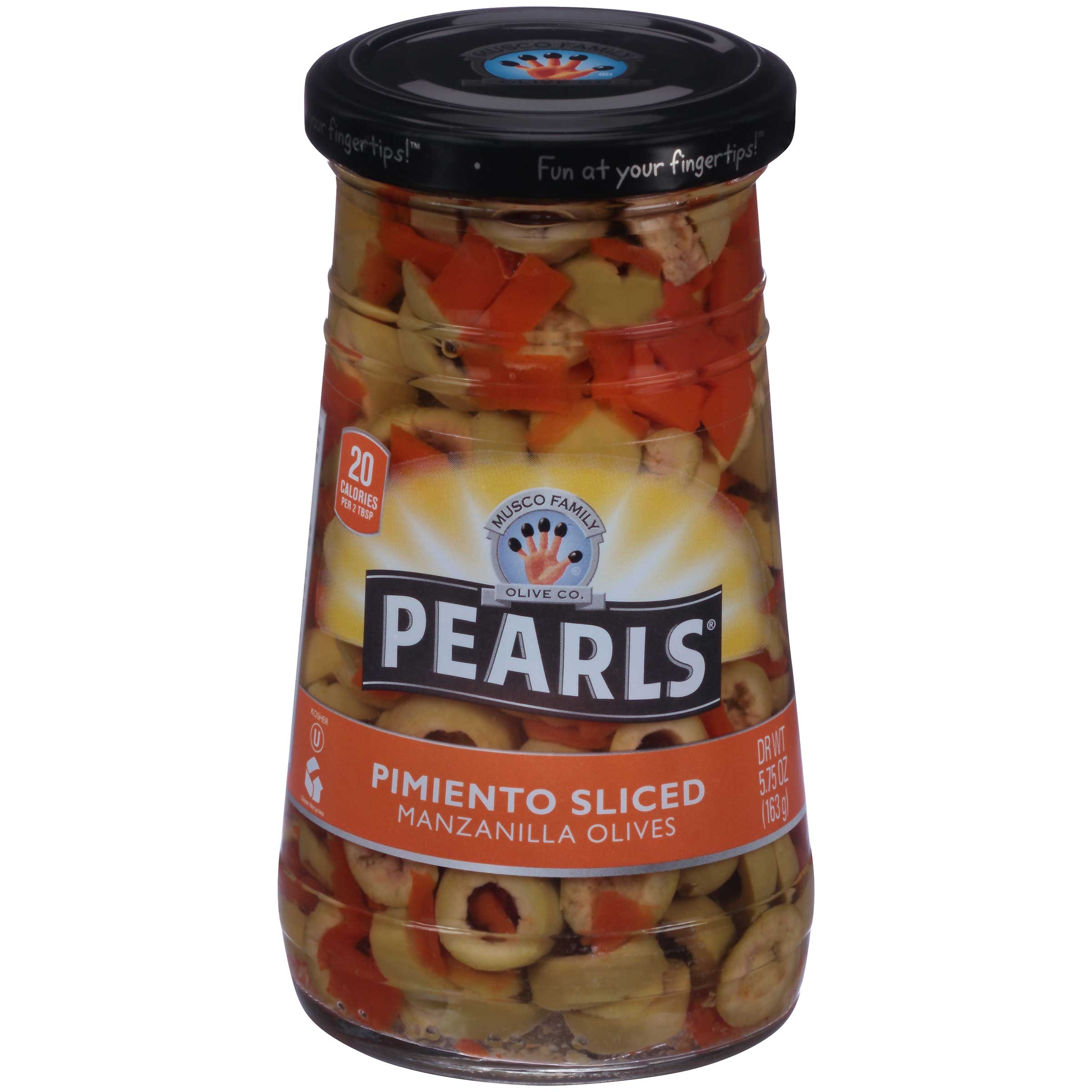 Pearls Pimento Sliced Olives with Salad, 5.75 Ounce -- 12 per case.