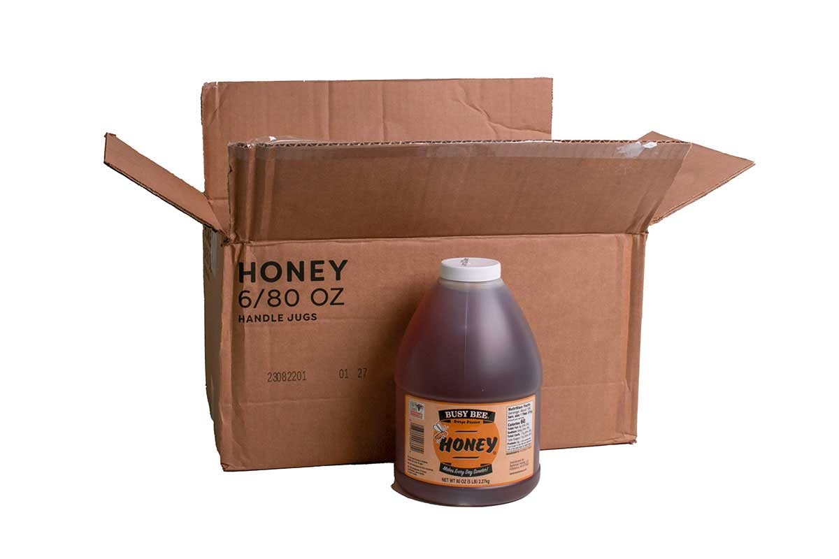 Honey Busy Bee Orange Blossom 6 Case 5 Pound