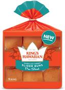 Kings Hawaiian Original Sweet Pre Sliced Slider Buns, 10 Ounce -- 12 per case