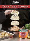 Handy Pelagicus Crab Cake Combo Pasteurized Crab Meat, 1 Pound -- 6 per case.