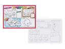 Hoffmaster Two Sided Doodletown Fun Placemat, 10 x 14 inch -- 1000 per case.