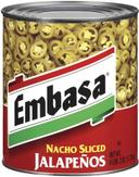 Embasa Nacho Sliced Jalapeno Pepper, 98 ounce -- 6 per case