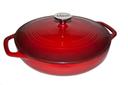 Lodge Red Enamel Casserole, 3.6 Quart.