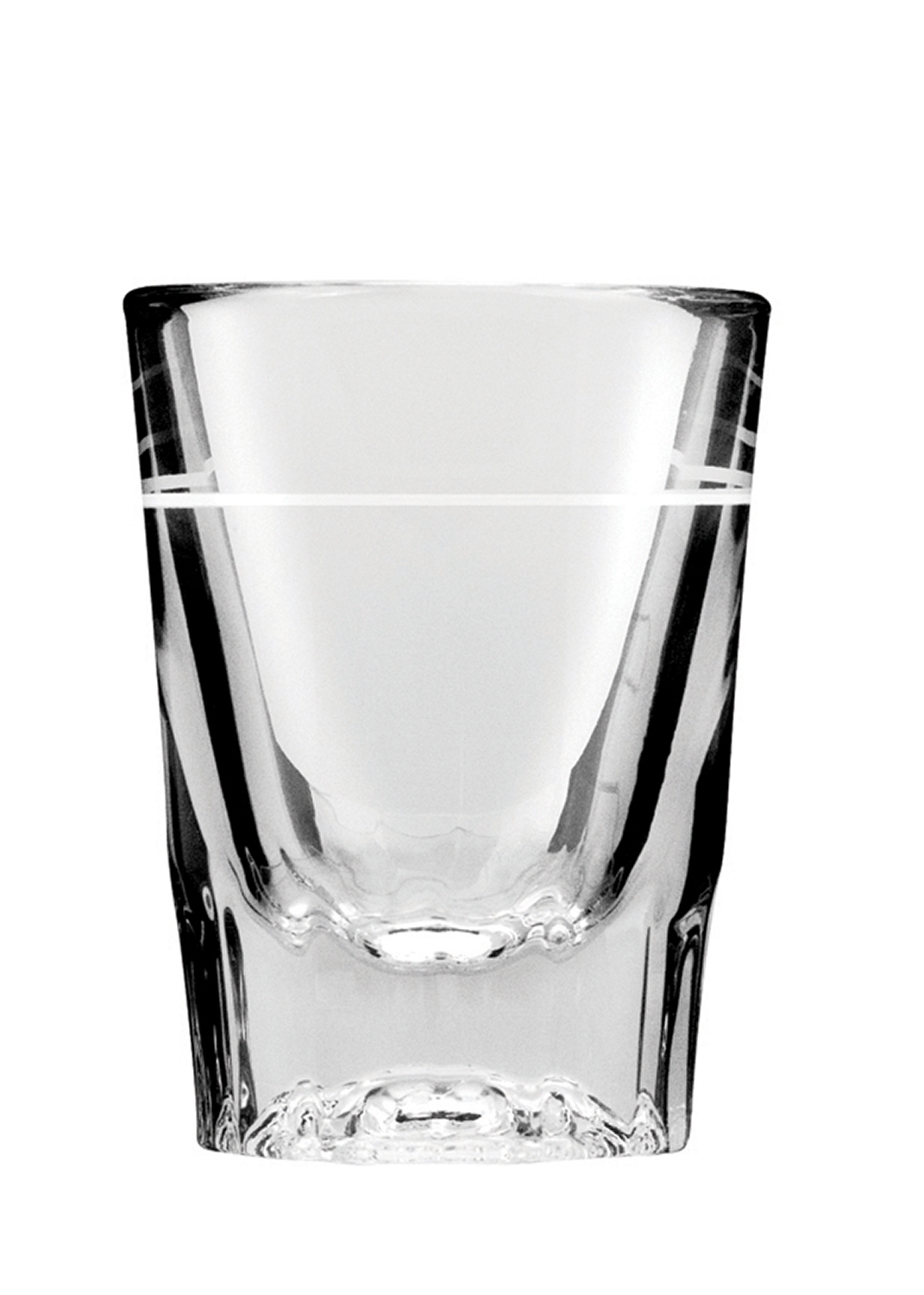 Anchor Hocking 1 Ounce Line, 2 Ounce Whiskey Glass -- 48 per case.