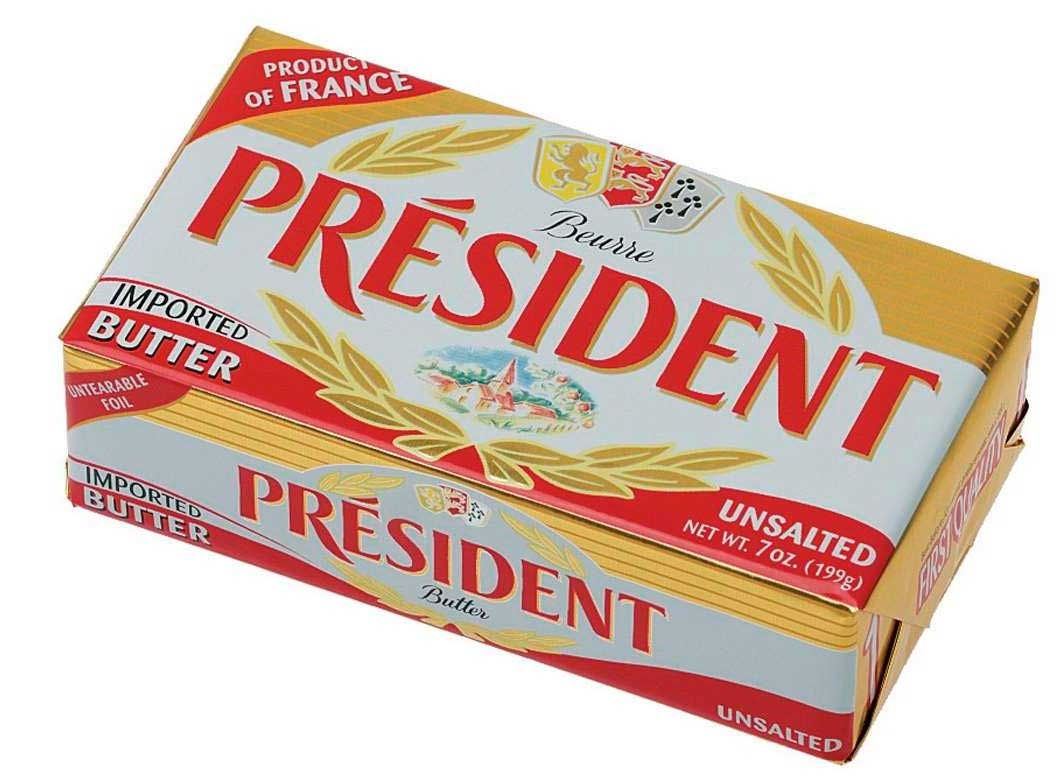President Unsalted Butter, 7 Ounce -- 20 per case