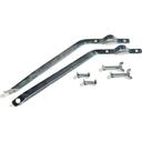 Flo-Pac Silver Large Metal Handle Rigid Brace for Push Brooms, 11.50 inch Long