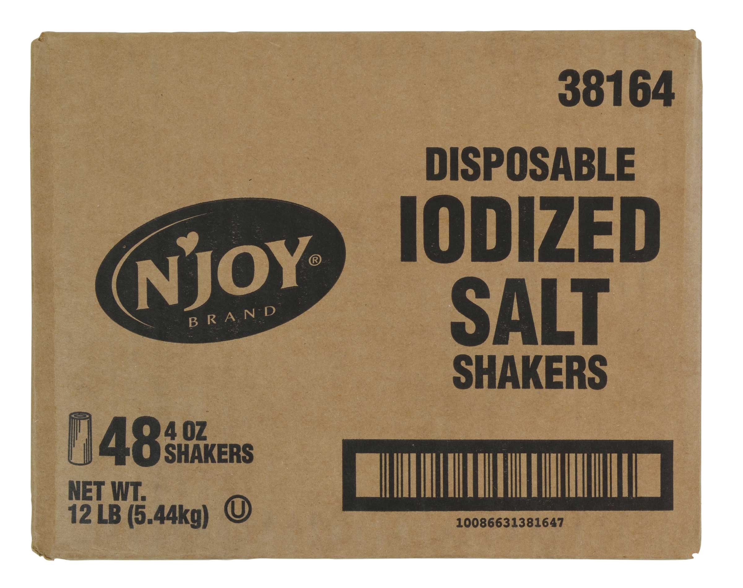 Njoy Disposable Salt Shakers, 4 Ounce -- 48 per case.