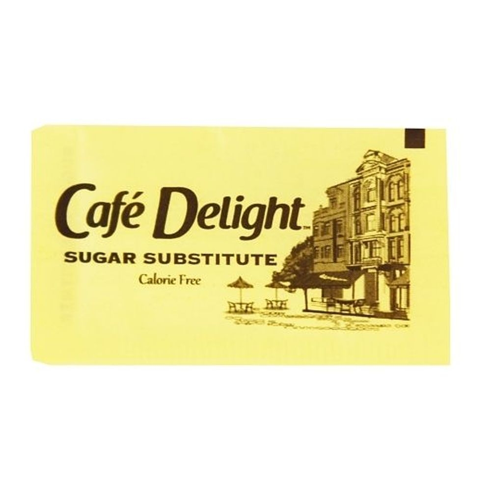 Cafe Delight Yellow Sucralose Packets, 0.8 Gram -- 2000 per case