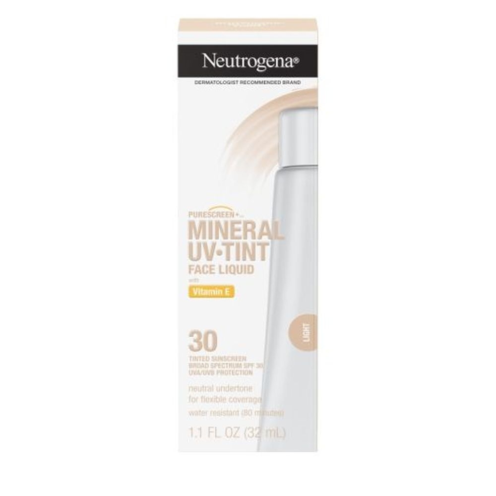 Neutrogena Light SPF 30 Purescreen Plus Mineral UV Tint Face Liquid, 1.4 Fluid Ounce -- 12 per case
