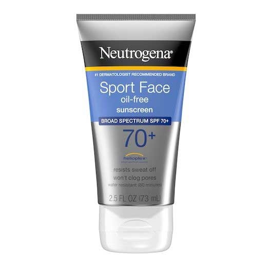 Neutrogena Ultimate Sport Face Oil Free SPF 70 Sunblock Lotion, 2.5 Fluid Ounce -- 12 per case