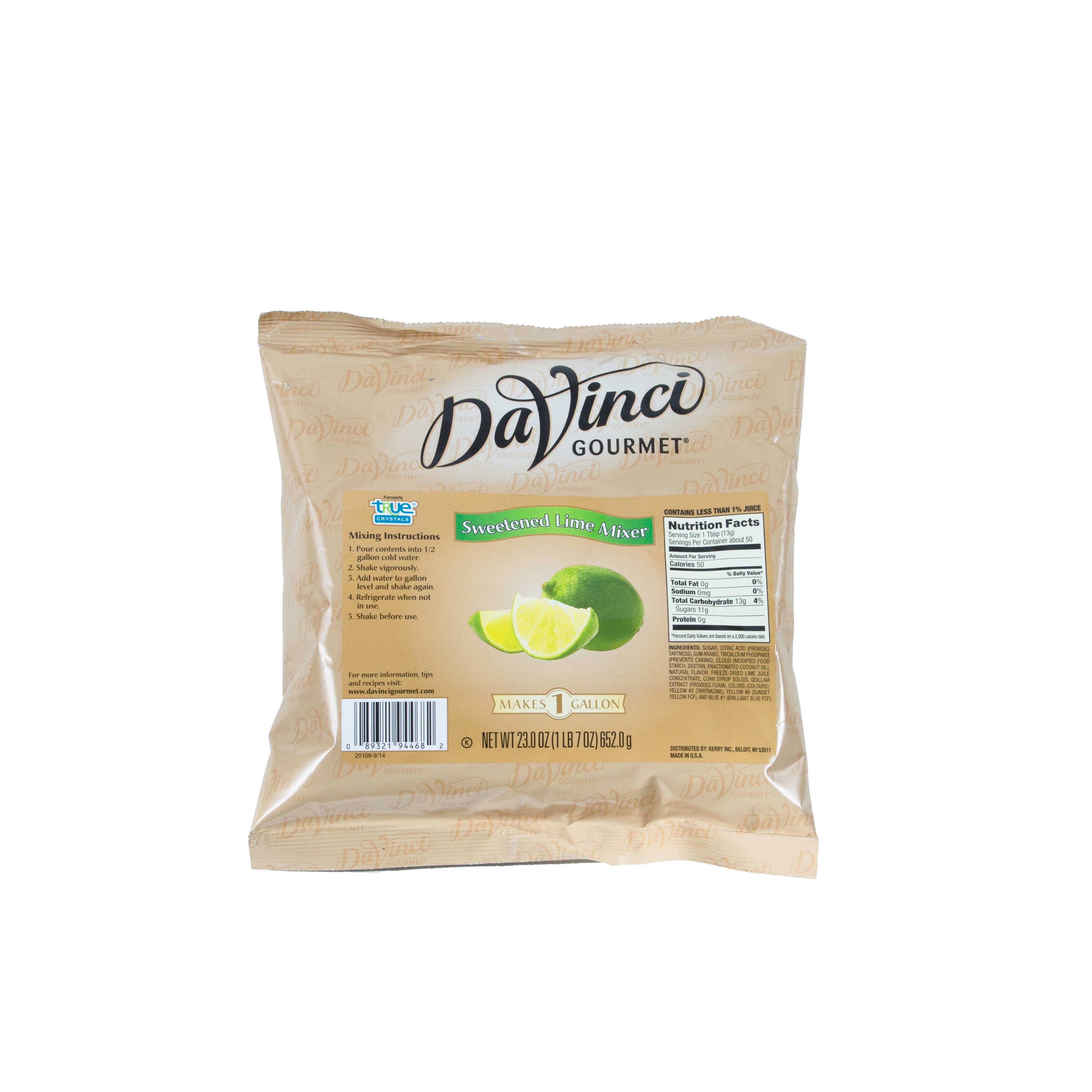 DaVinci Gourmet Sweetened Lime Mixer, 23 ounce -- 12 per case