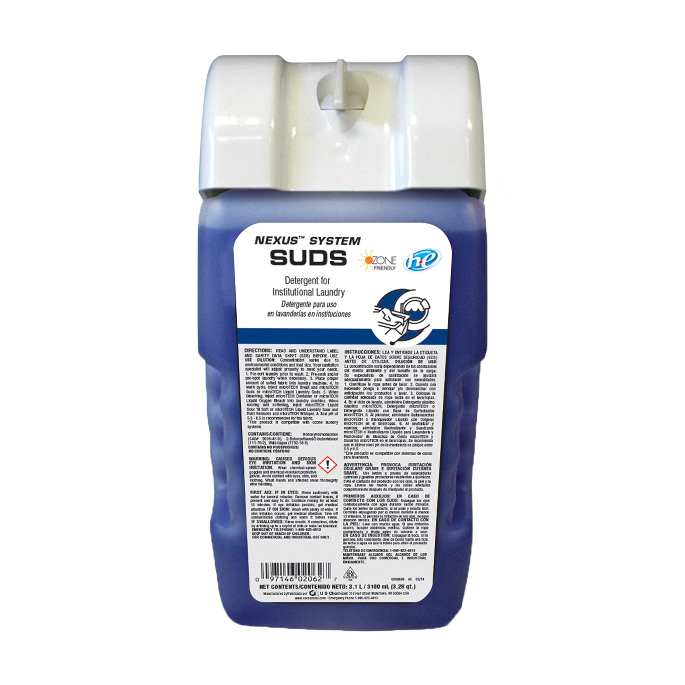 US Chemical Nexus Suds Detergent Laundry Concentrate, 3100 Milliliter -- 2 per case.