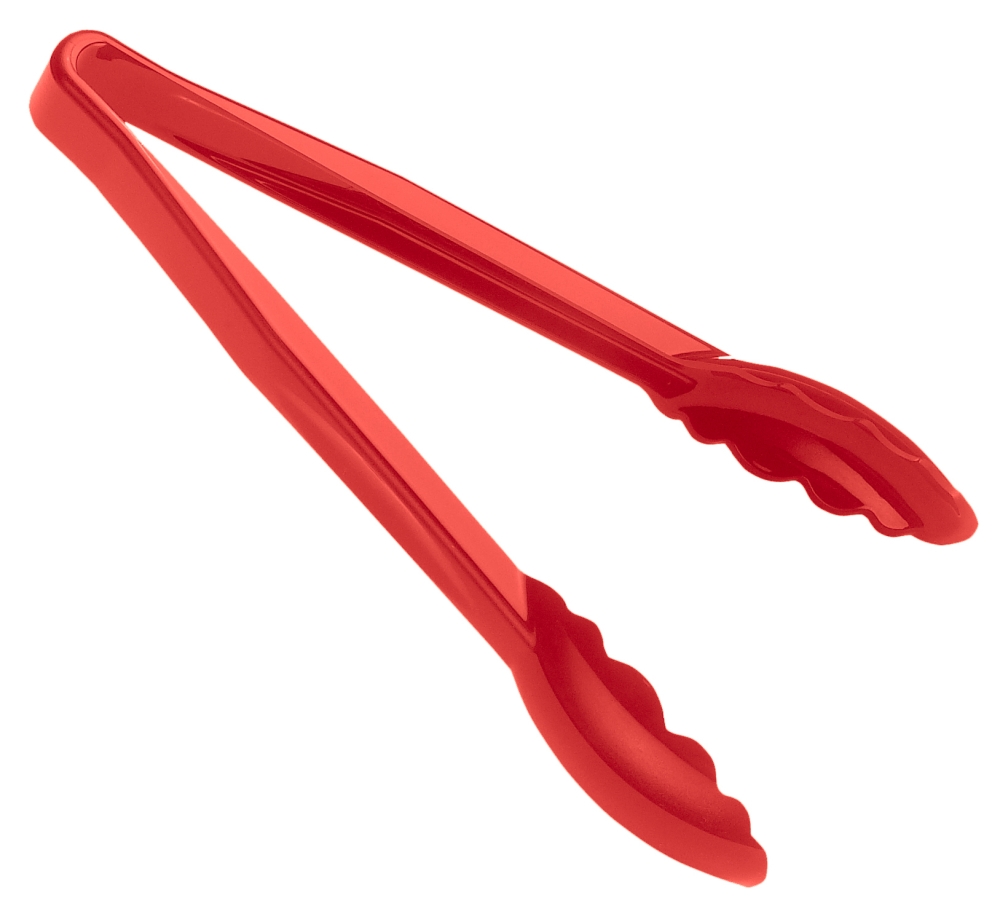 Cambro Scallop Grip Tong, Red, 9 inch -- 12 per case.