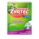 Zyrtec Grape Flavor Allergy Medicine Chewable Tablets, 24 count -- 24 per case