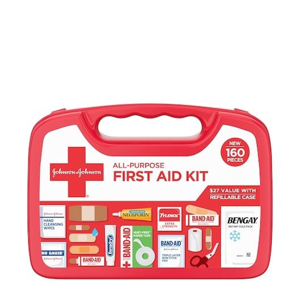 Johnson and Johnson All Purpose First Aid Kit, 160 count -- 6 per case