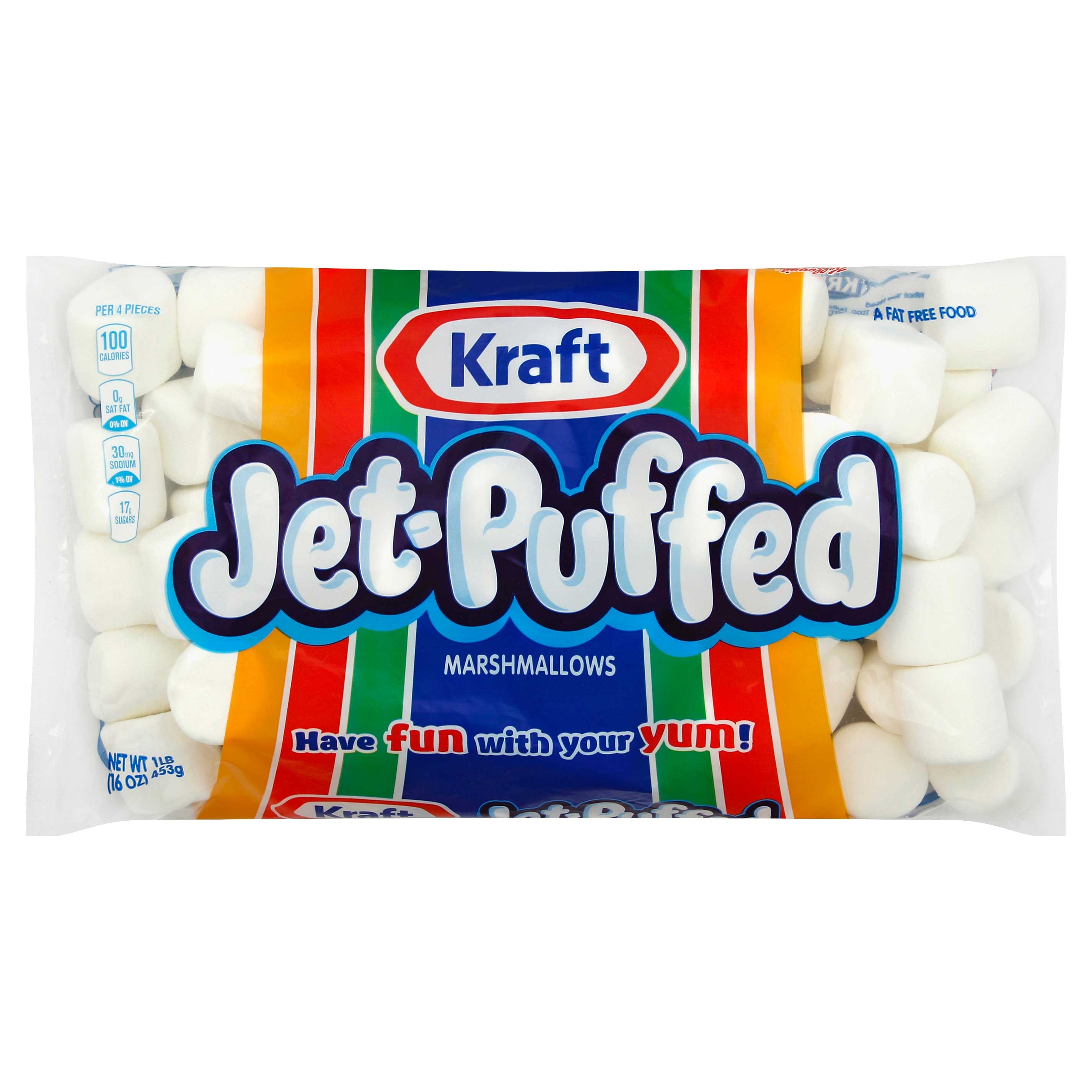 Jet-Puffed Marshmallows - 16 oz. bag, 12 per case