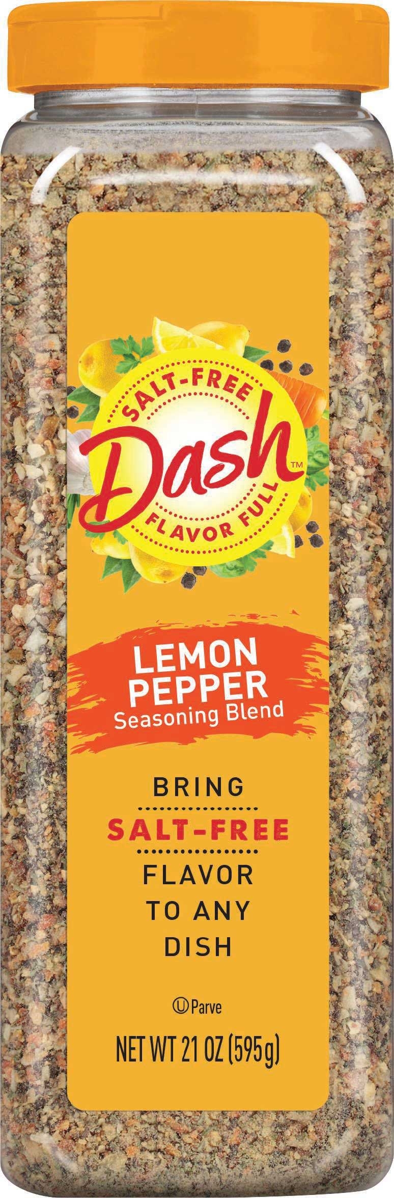 Dash Lemon Pepper Salt Free Seasoning Blend, 21 Ounce -- 6 per case