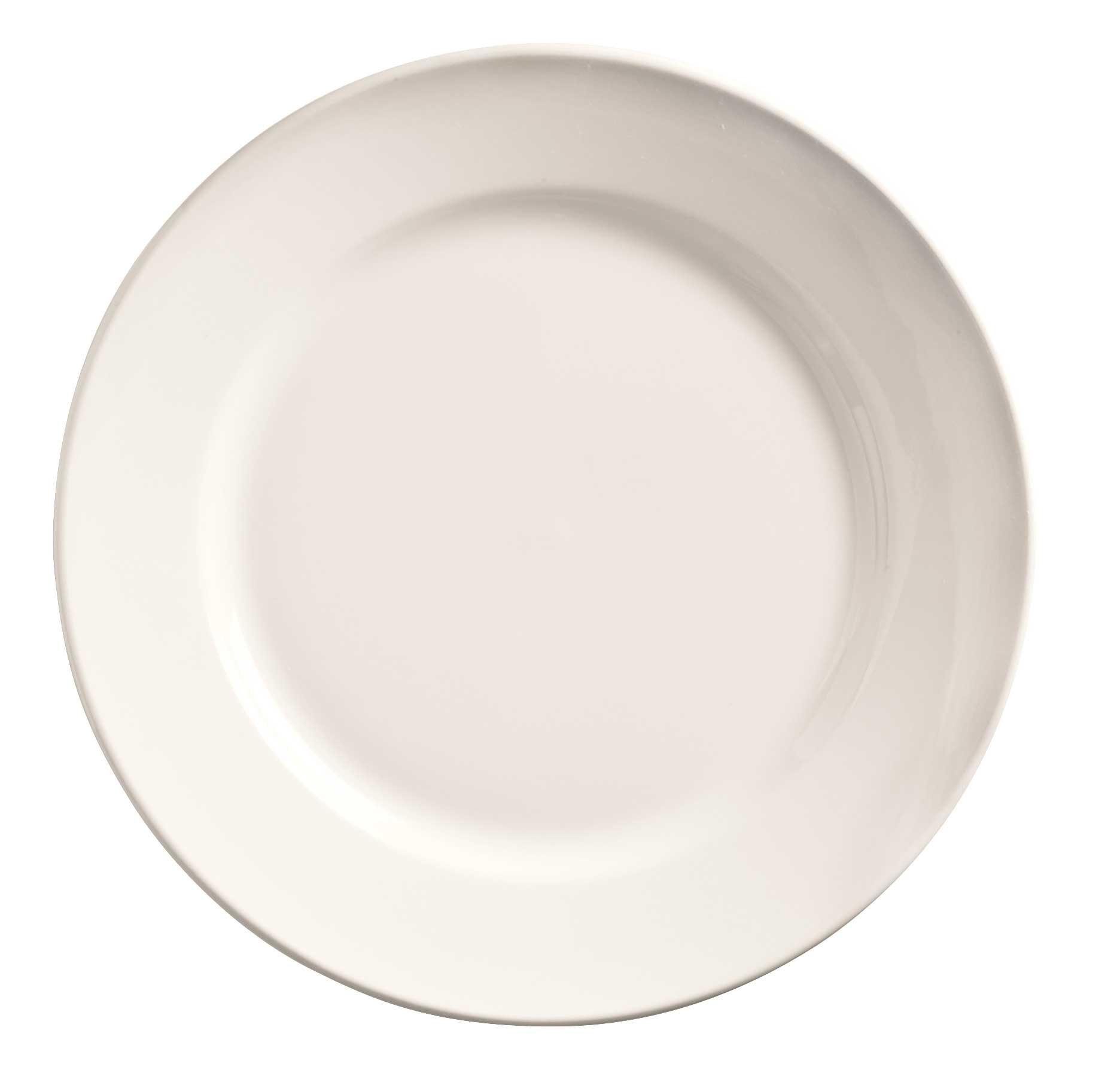 World Tableware Rolled Edge Porcelana Plate, 10 1/2 inch -- 12 per case