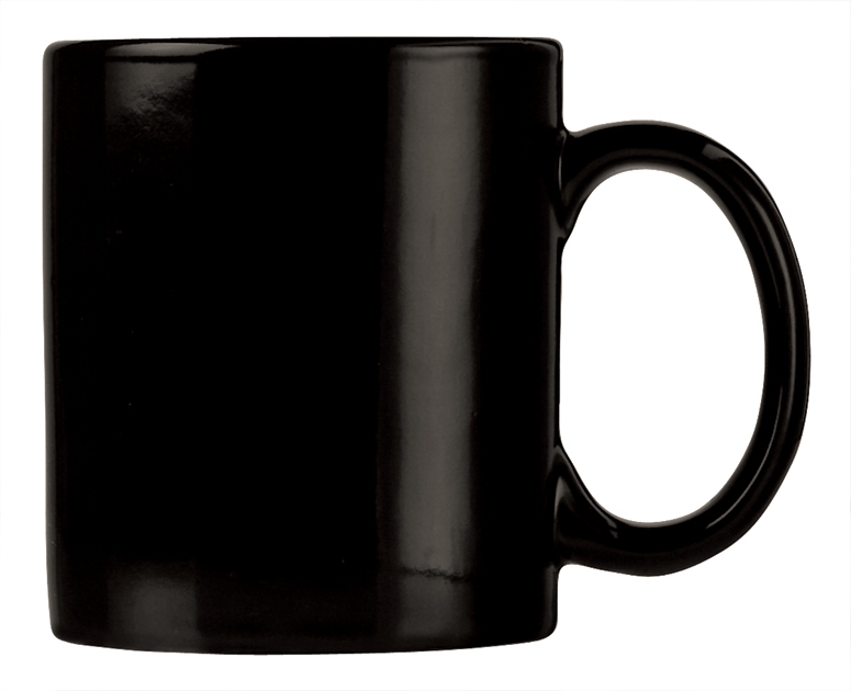 World Tableware Colored Slate Collection Porcelain Black Mug, 12 Ounce -- 12 per case.