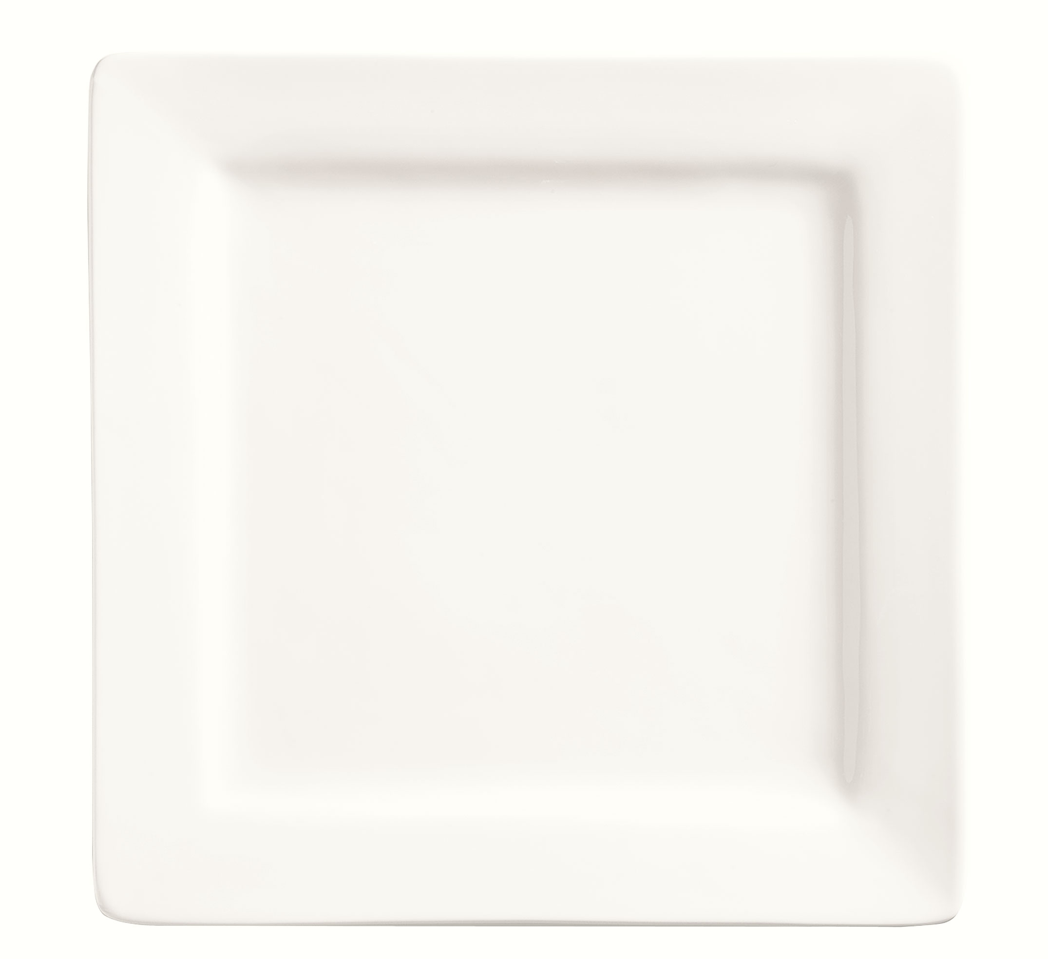 World Tableware Slate Collection Porcelain Ultra Bright White Square Micro Plate, 4 inch -- 36 per case.