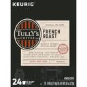 Tully's French Dark Roast K Cup Coffee Pod, 24 count -- 4 per case