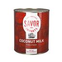 Savor Imports Coconut Milk Number 10 Can, 96 Fluid Ounces - 6 per case