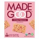 Madegood Strawberry Crispy Squares, 6 count -- 6 per case