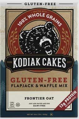 Kodiak Cakes Gluten Free Frontier Oat Flapjack and Waffle Mix, 16 Ounce