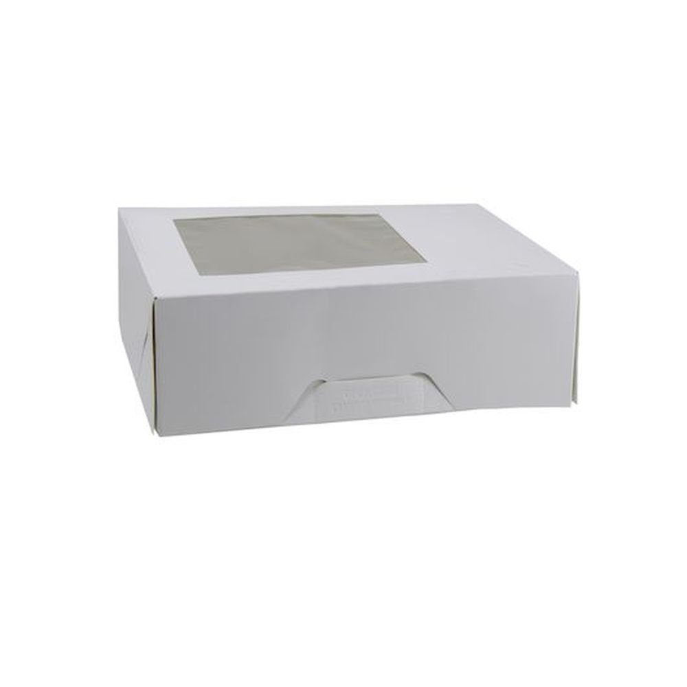 Boxit Windowed Tamper Evident Box, 9-1/4 x 7-3/8 x 3-1/8 inch - 150 per case