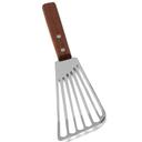Tablecraft Stainless Steel Fish Turner with Wood Handle, 6 inch