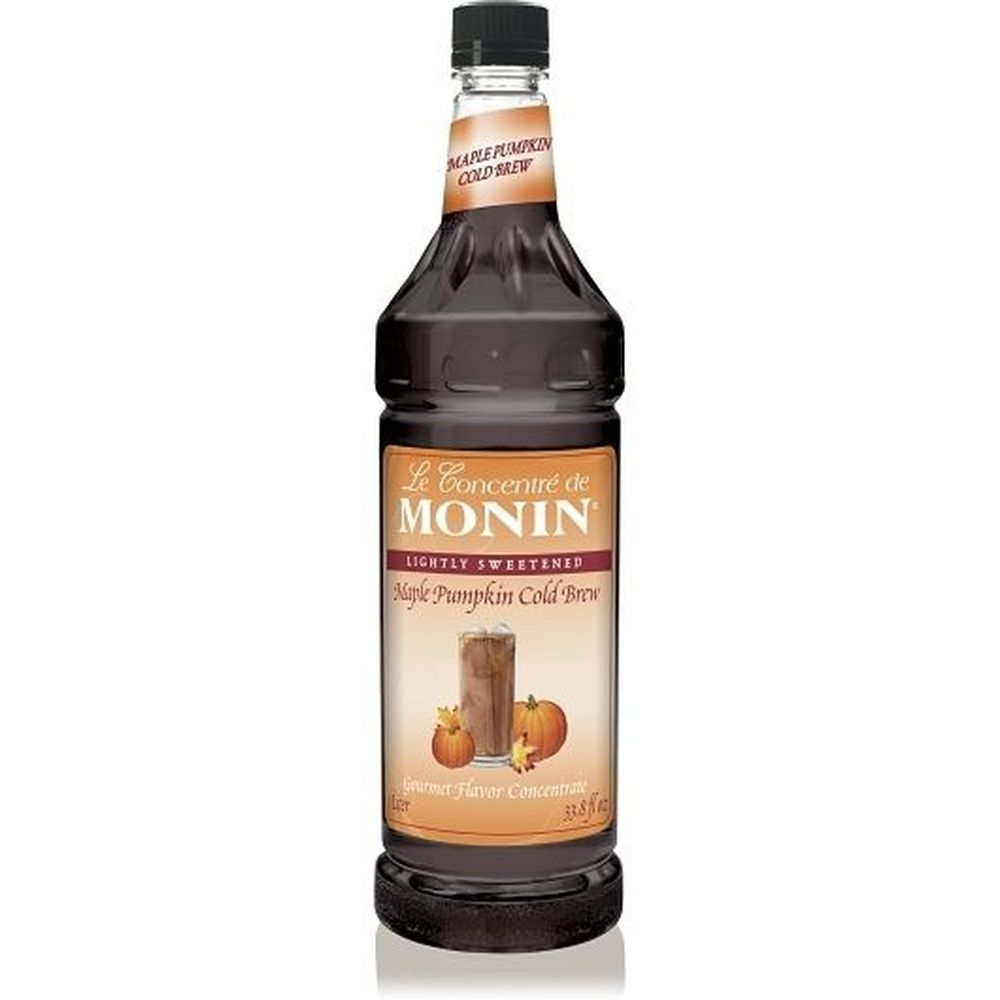 Monin Maple Pumpkin Cold Brew Concentrate, 1 Liter -- 4 per case
