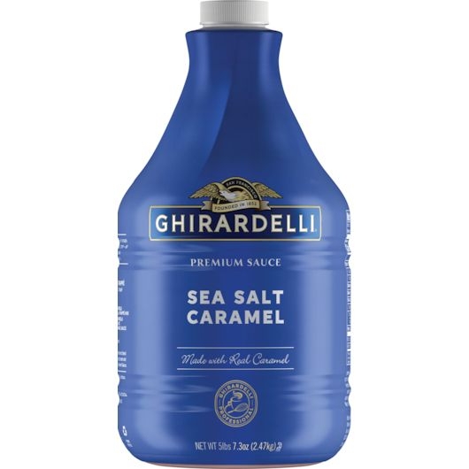 Ghirardelli Sea Salt Caramel Sauce, 87.3 Ounce Pump Bottle -- 6 per case