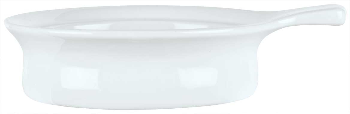 Syracuse China Chefs Selection Aluma White Medium Shallow Casserole, 10 Ounce -- 24 per case.
