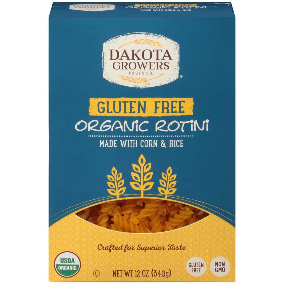Dakota Growers Organic Gluten Free Rotini Pasta, 12 Ounce -- 12 per case.