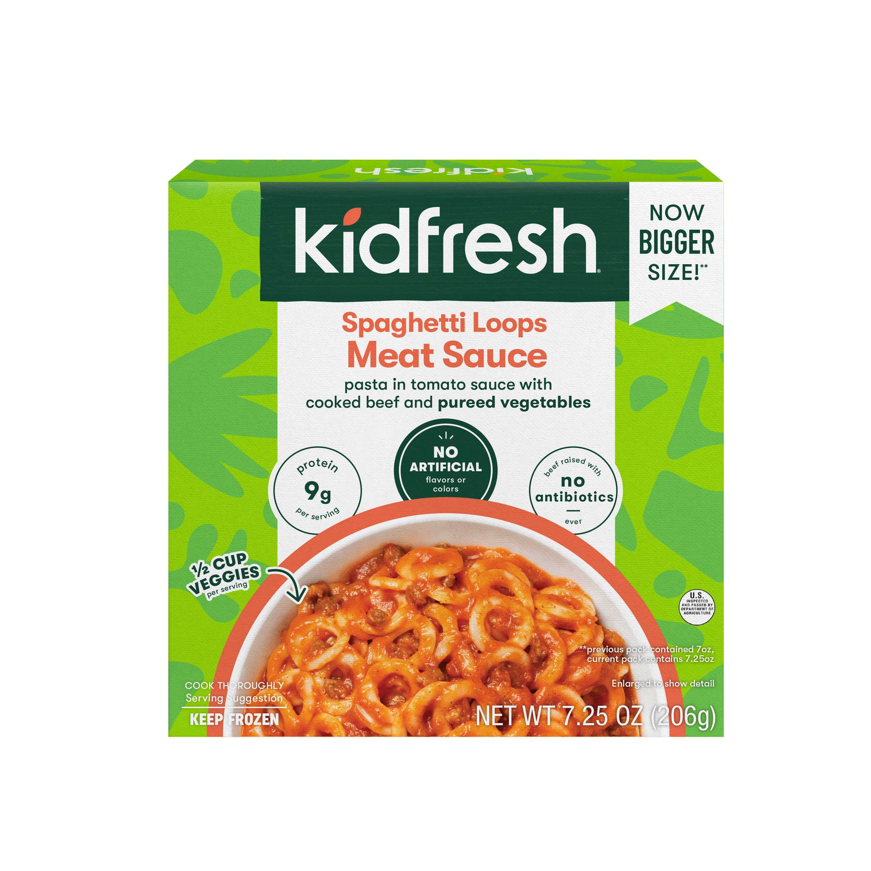 Kidfresh Spaghetti Loops Meat Sauce, 7.25 Ounce -- 8 per case