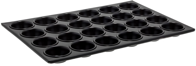 Winco Non-Stick Heavy Aluminum 24 Cup Muffin Pan, 20.5 x 14 inch -- 12 per case