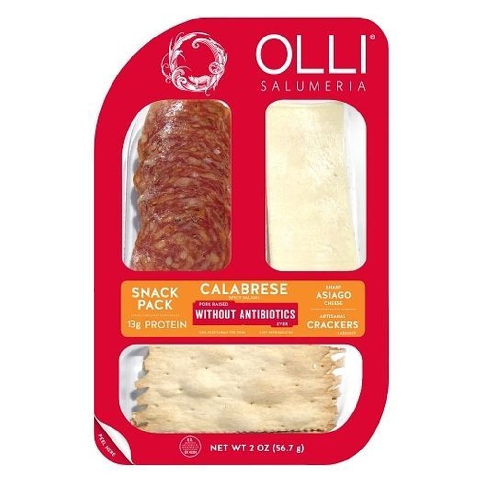 Olli Salumeria Calabrese Asiago Snack Pack, 2 Ounce -- 10 per case