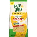 Late July Restaurant Style Sea Salt Tortilla Chips - Party Size, 14.75 Ounce -- 9 per case