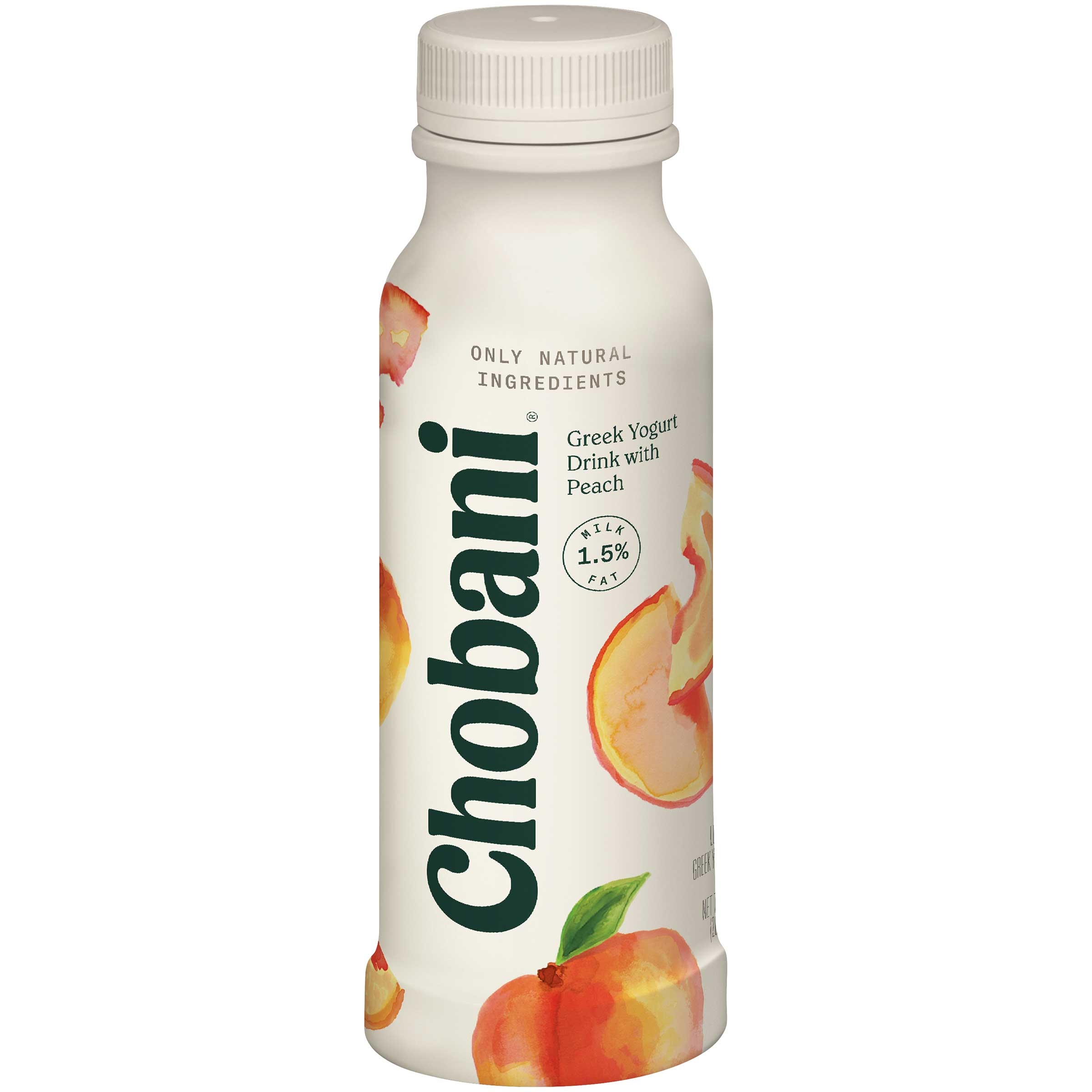 Chobani Peach Drinkable Yogurt, 7 Fluid Ounce -- 8 per case.