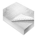 Empress Plain Silver / White Cushion Foil Wrap, 14 x 16 inch -- 1000 per case.
