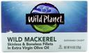 Wild Planet Foods Skinless Boneless Wild Mackerel Fillets in Extra Virgin Olive Oil, 4.4 Ounce -- 12 per case