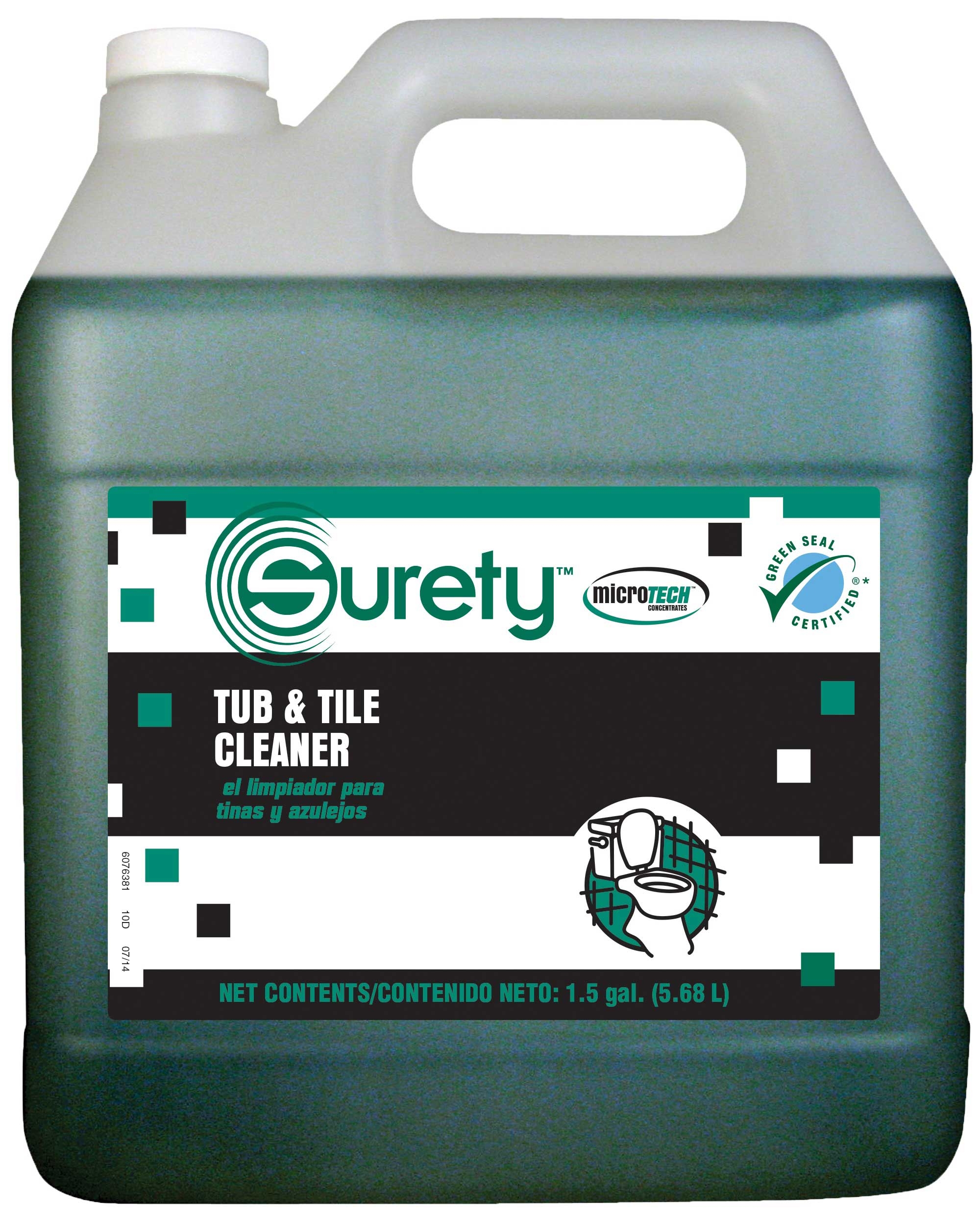 Surety Tub and Tile Cleaner, 1.5 Gallon.