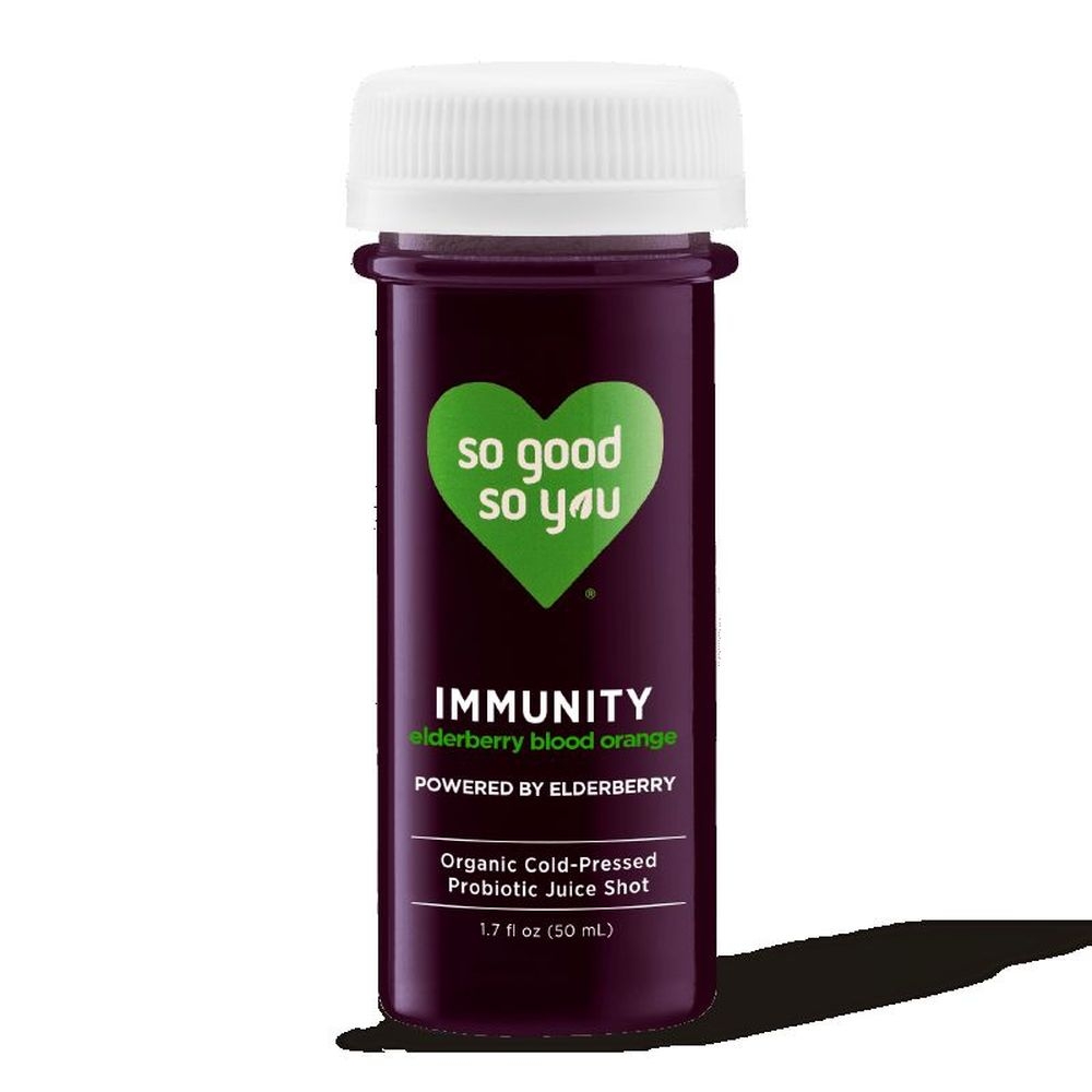 So Good So You Elderberry Blood Orange Probiotic Immunity Shot, 1.7 Ounce -- 12 per case
