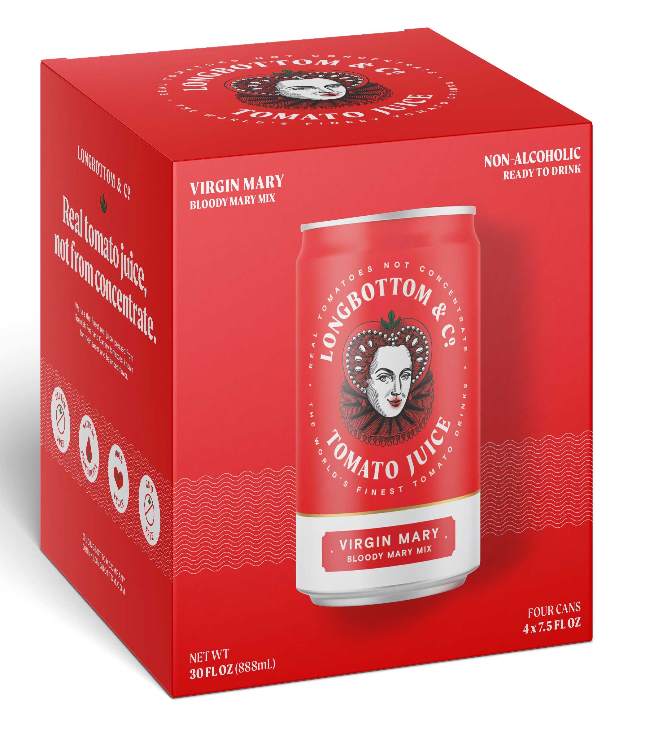 Longbottom and Co. Virgin Bloody Mary Mix, 7.5 Fluid Ounce -- 6X4 per case