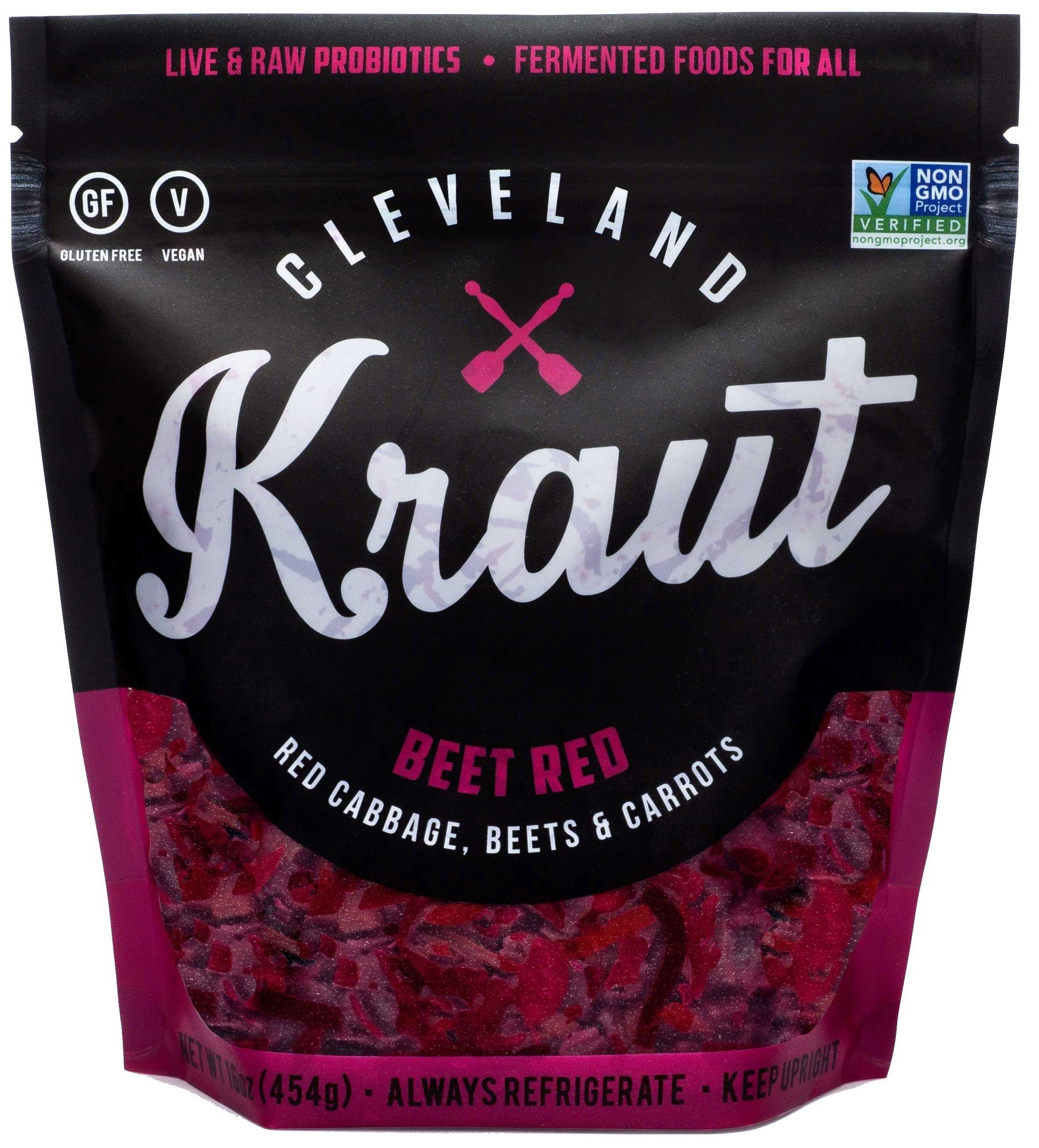 Cleveland Kraut Beet Red Sauerkraut, 16 Ounce -- 6 per case