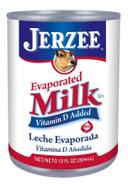 Jerzee Evaporated Milk, 12 Fluid Ounce -- 24 per case.